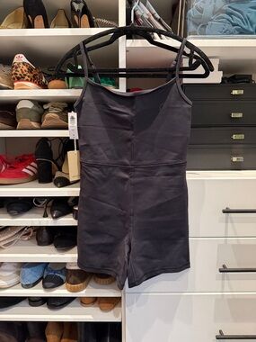 Aritzia Black Divinity 5” Romper with Thin Straps NWT medium